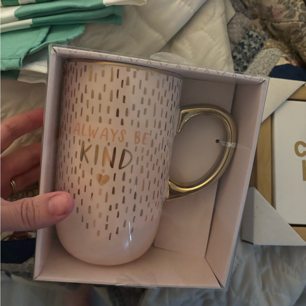 Gold Handle Mug - Always Be Kind